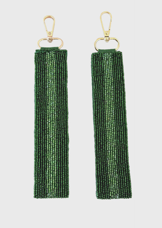 Two Tone Beaded Keychain