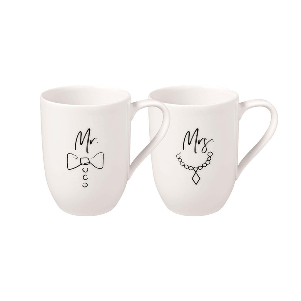 Villeroy & Boch Statement Mugs: Mr and Mrs Set 2pcs.
