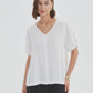 Bishop Sleeve Top - White
