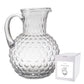 2 Litre Bulle Glass Jug Clear