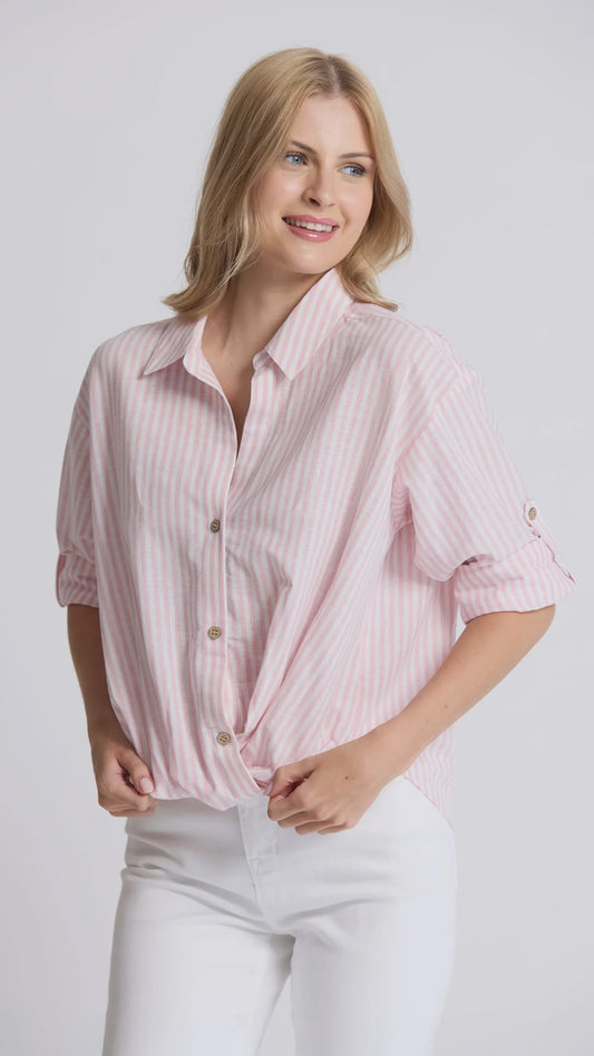 On Repeat Blouse Rose Stripe
