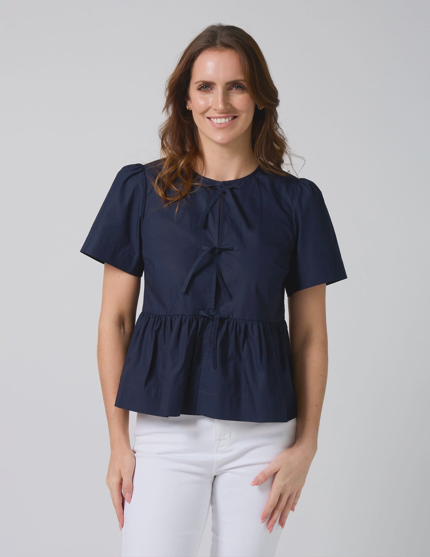 Eva Blouse - Navy