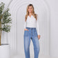 Leo Barrel Jeans Blue Denim