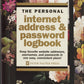 Midnight Floral Internet Address & Password Logbook