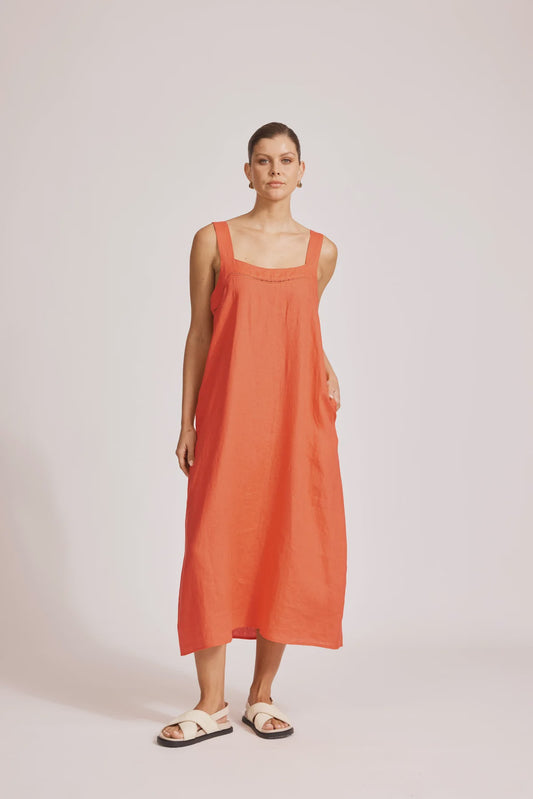 Miramar Tank Maxi Dress - Coral