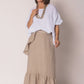 Gessica Linen Skirt Latte