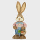 Tessa Bunny with Basket Straw 26x65cm