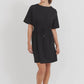 Jardin Tshirt Dress - Black