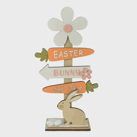 Easter Bunny Stop Here Sign