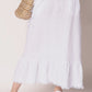 “Gessica Linen Skirt White