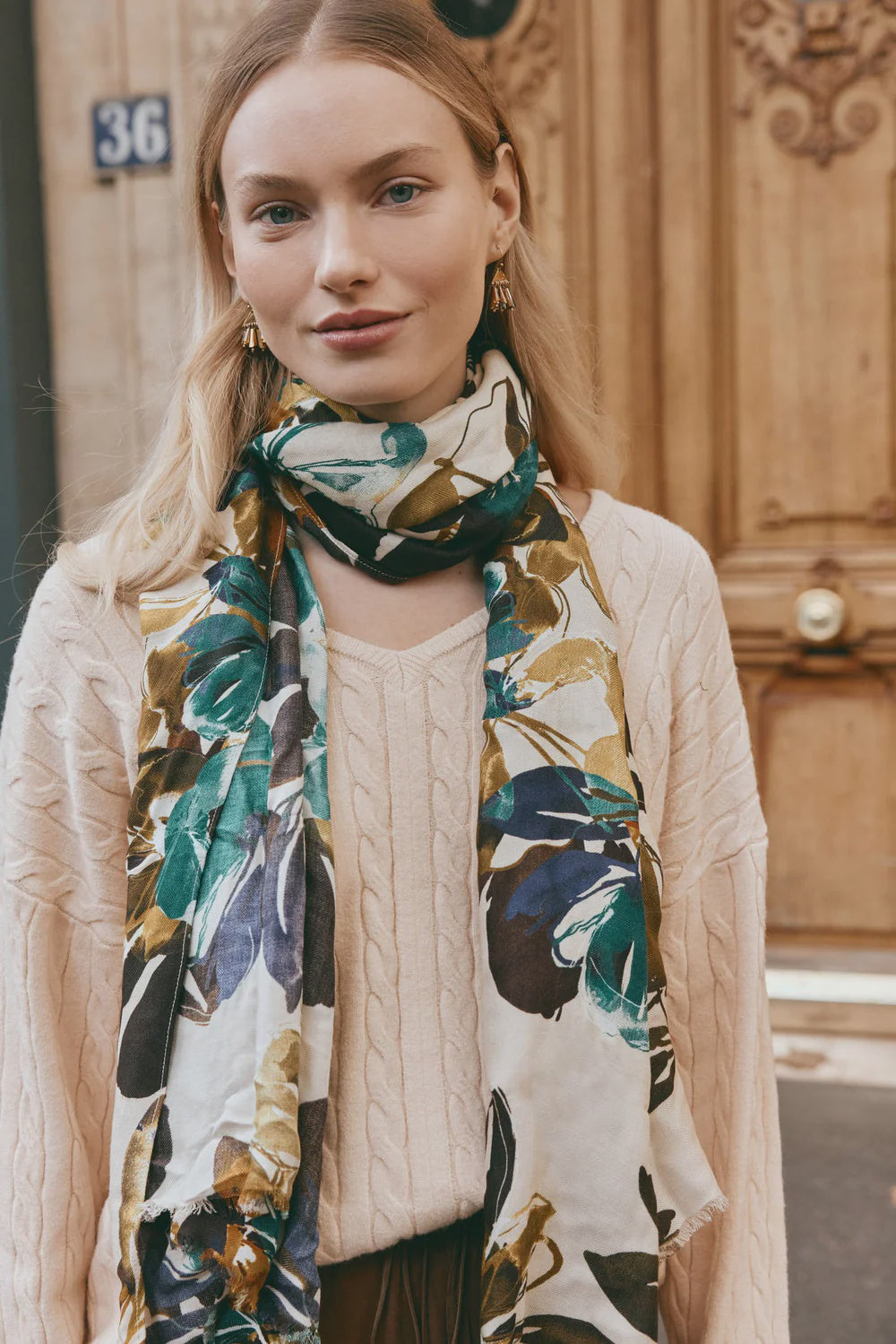Elsie Scarf - Botanical Tus