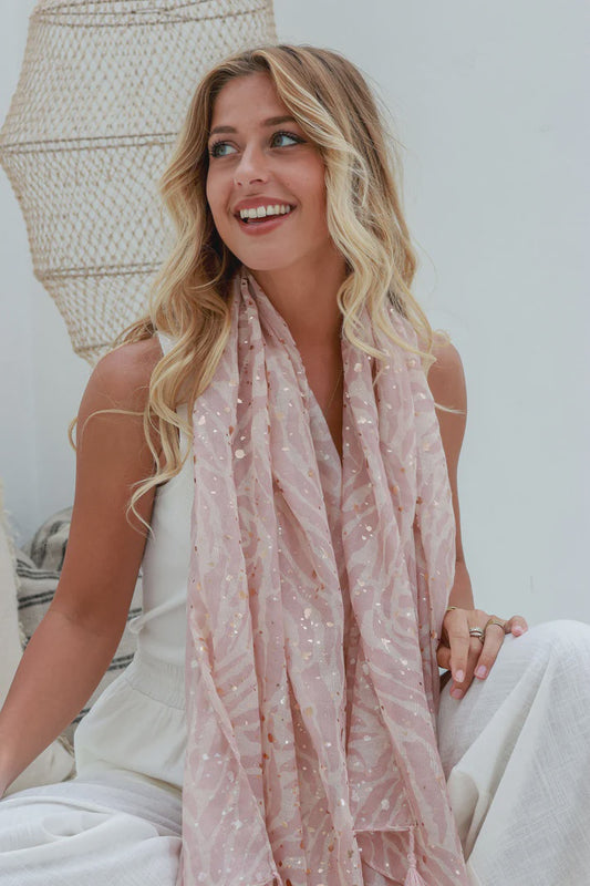 Huds Nude Pink Scarf