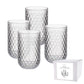 BULLE GLASS TUMBLER 440ML CLEAR SET4