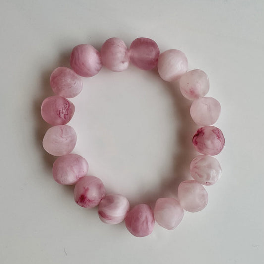 Rock Bracelet - Light Pink Marble