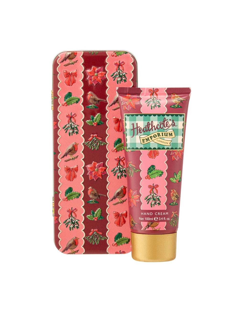 Heathcote's Emporium Festive Robin Hand Cream in Tin