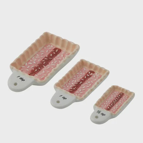 Tucker Set of 3 Ceramic Measuring Spoons 9x4.5x2cm