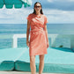 Francia Tie Dress - Coral