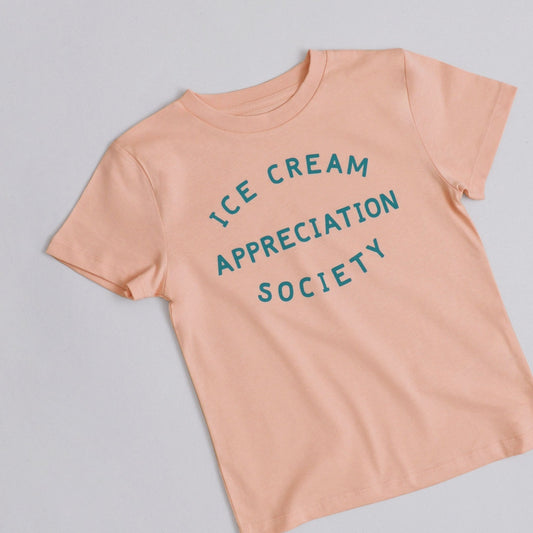Ice Cream Appreciation Society Kid's T-Shirt - Peach