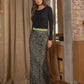 Bretta Skirt Khaki Leopard