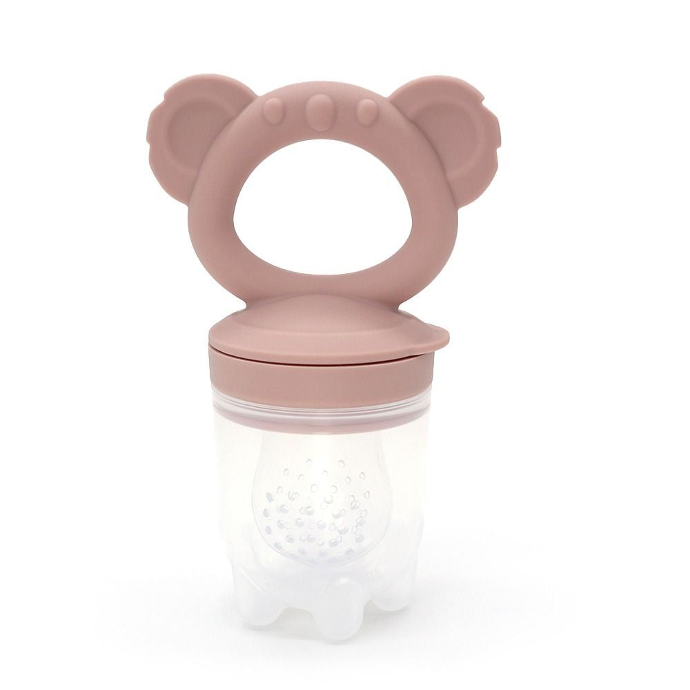 Pink Silicone Koala Baby Food Feeder