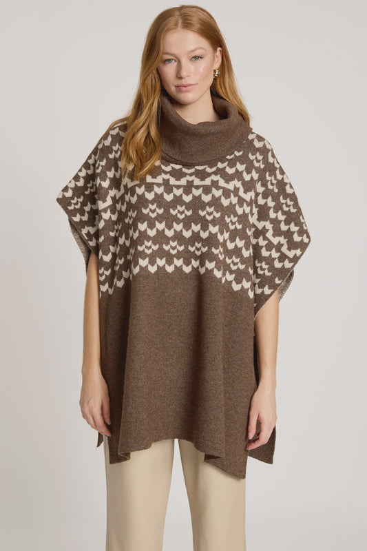 Maasai Poncho - Cocoa/Dune (One Size)