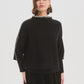 Contrast Stitch Detail Knit - Black