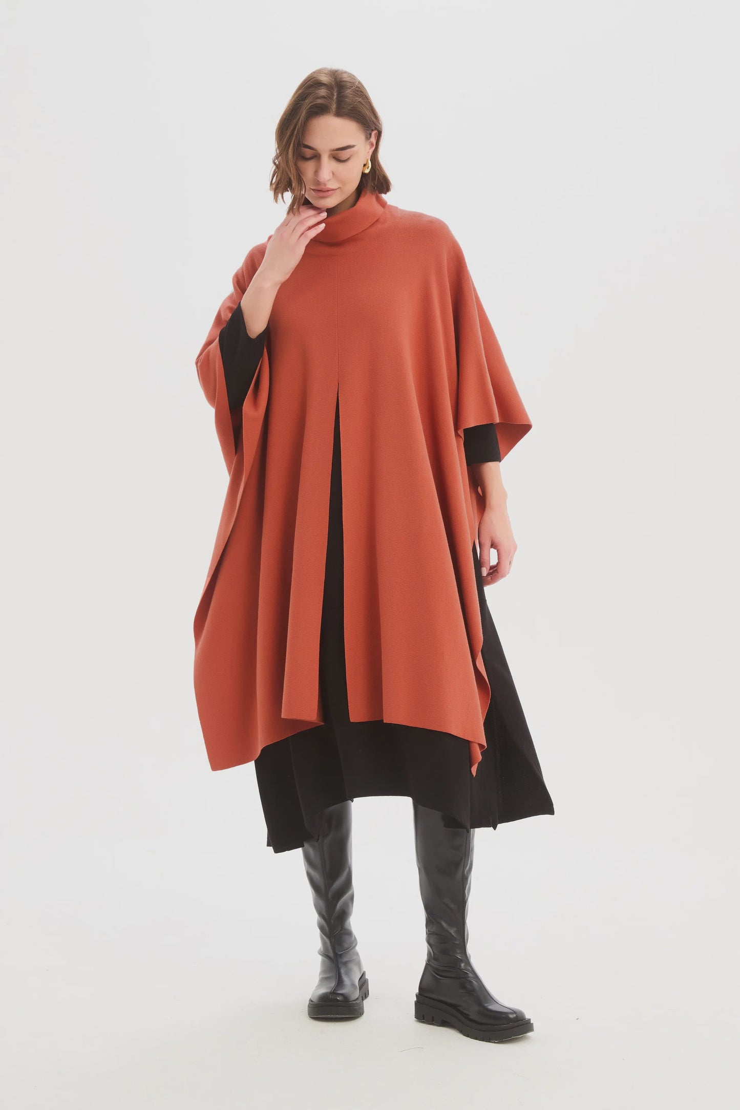 Crossover Wrap Knit - Terraootta (One Size)