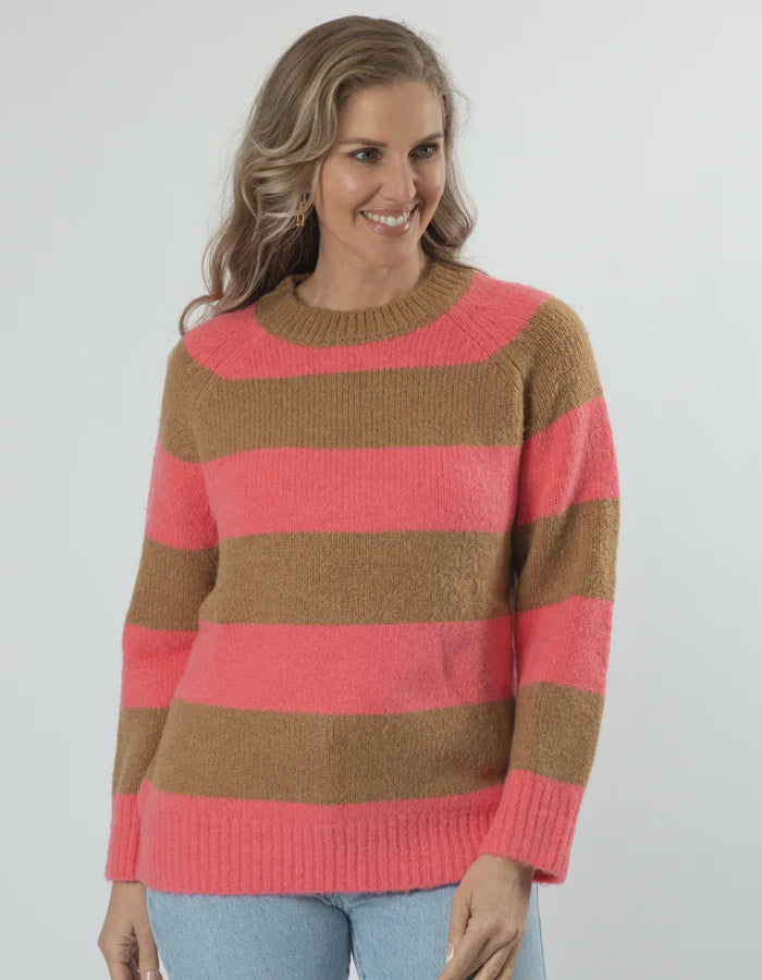 Layla Jumper Bubblegum Stripe