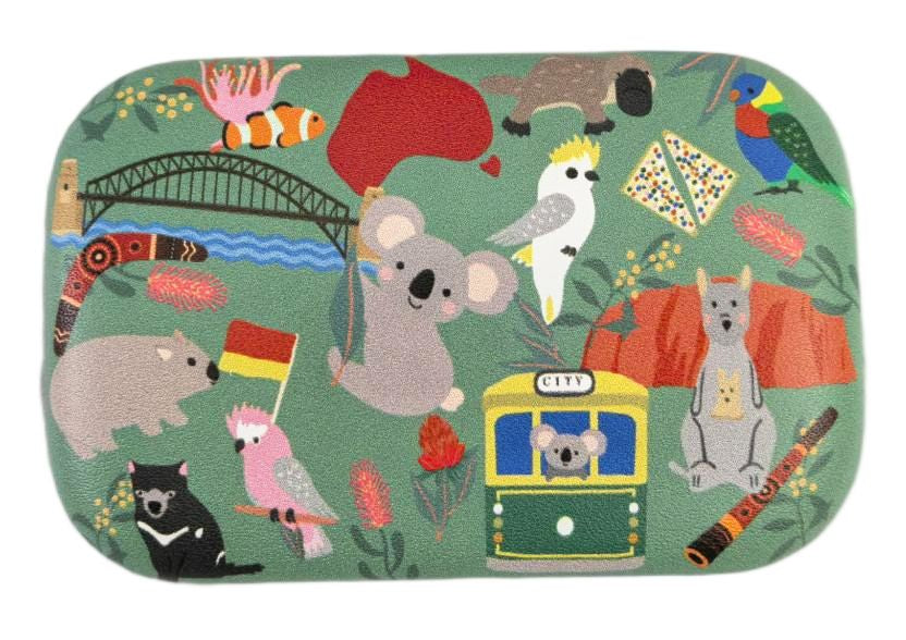 Australiana Mini Travel Case Green 9cm
