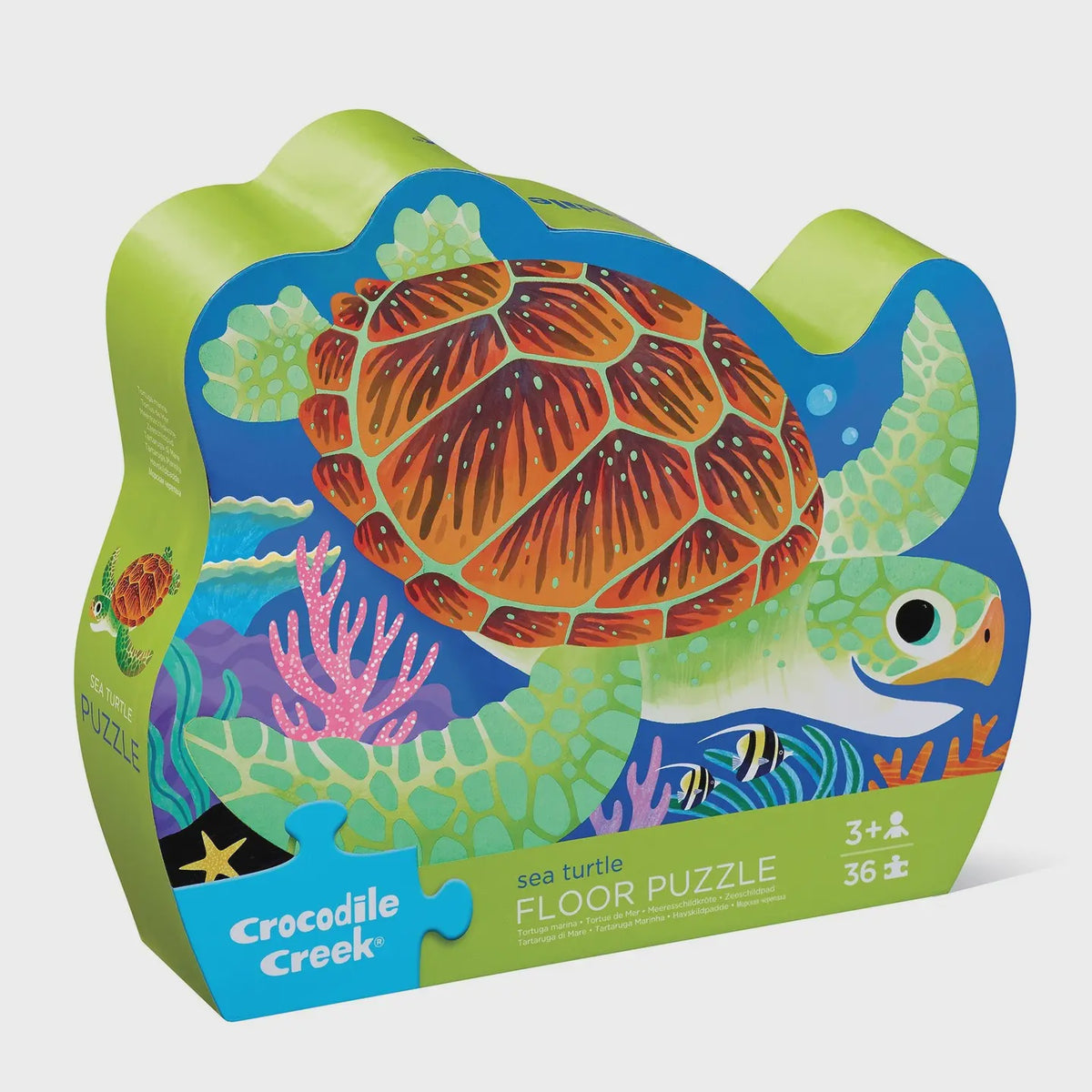 Classic Floor Puzzle 36 Pc - Sea Turtle (Foil Stamped)