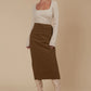 Freya Wrap Skirt - Toffee