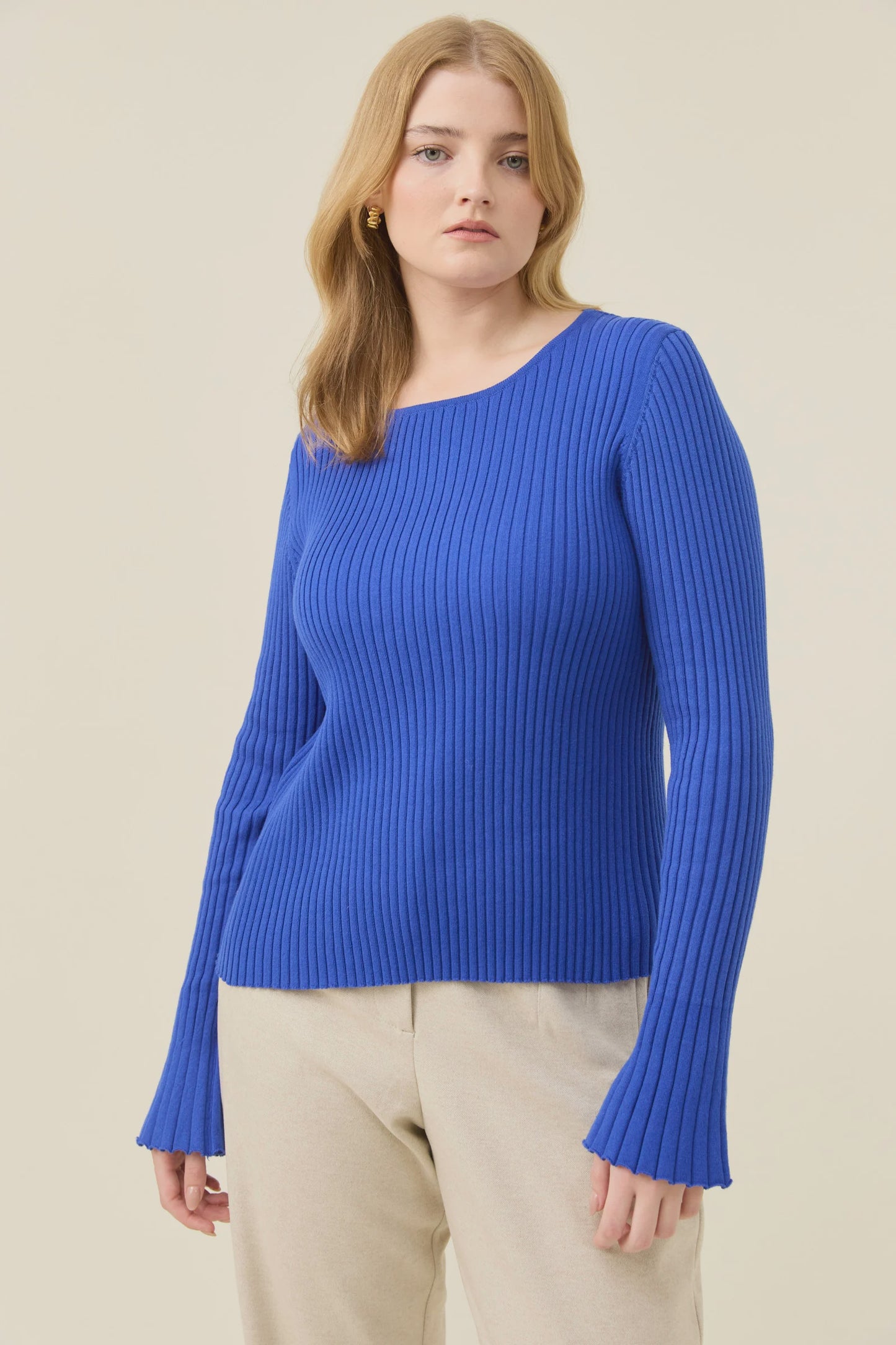 Darby Knit Top Cobalt