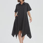 Hanky Hem Shirt Dress (Black)