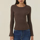 Darby Knit Top Chocolate