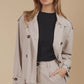 Freya Crop Trench Coat - Canvas