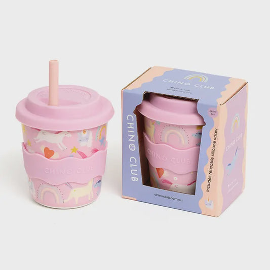 Pink Unicorn Kids Cup 8 oz