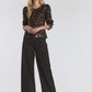 SYDNEY SEQUINS TOP CHOCOLATE