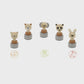 Wooden Stamper with Ink  (Assorted animals)