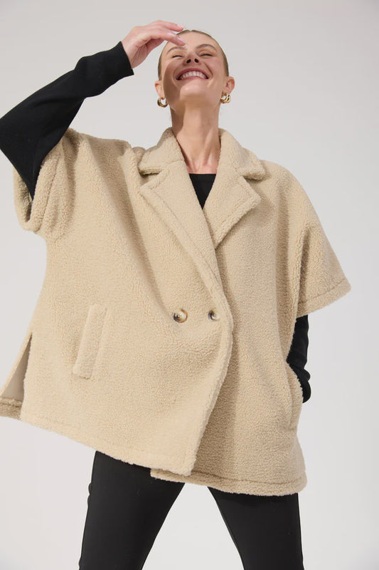Jackson Oversized Vest - Natural