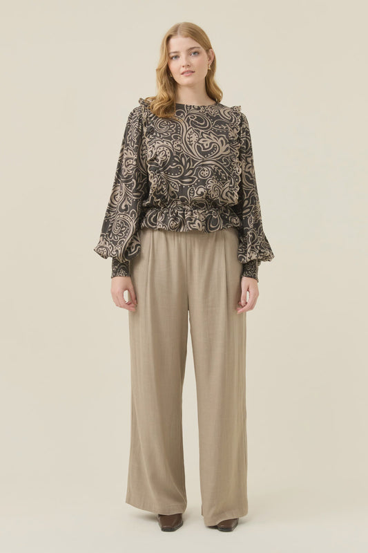 Grace Frill Top Paisley