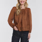 Ariel Long Sleeve Top - Brandy