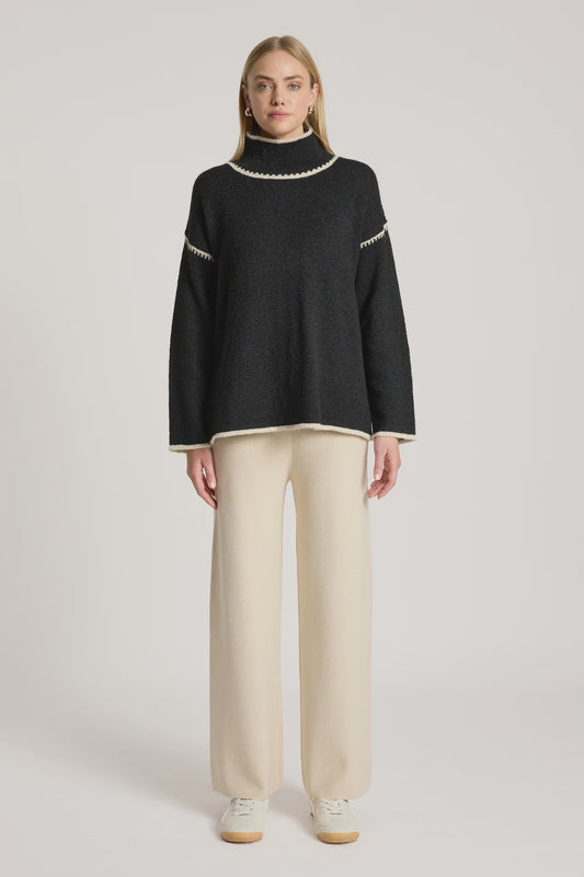 Orin Jumper - Black/Dune