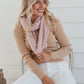 Elaina  Nude Pink Snood Scarf