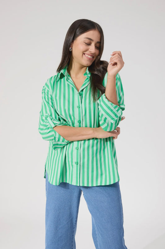 Monterosa Stripe Shirt - Green