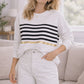 Bally Sweater White - Stripes