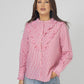 Cici Blouse Tomato Stripe