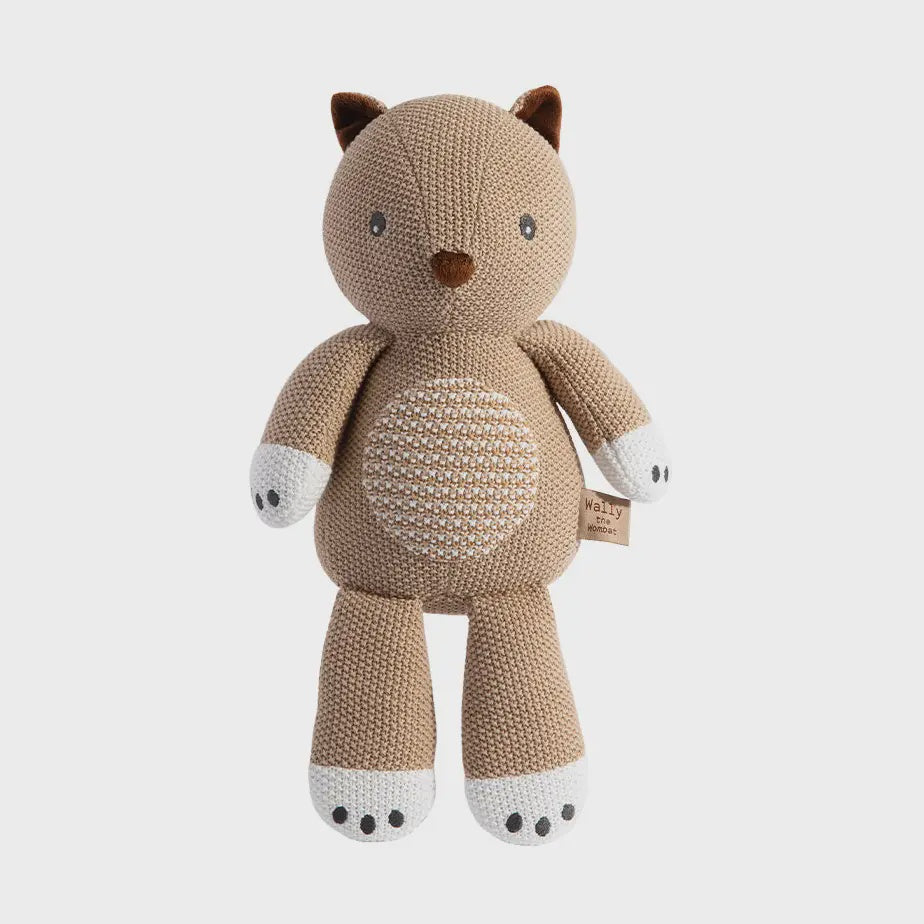 Wally the Wombat - Knitted Toy