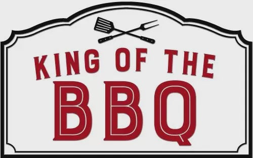 Enamel Wall Sign - King of the BBQ 60 x37 cm