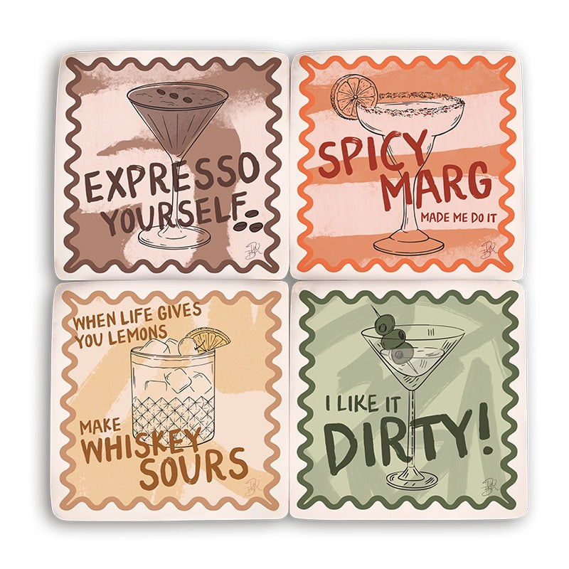 Resin Coasters - Espresso