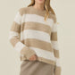Pallas Stripe Jumper - Stone